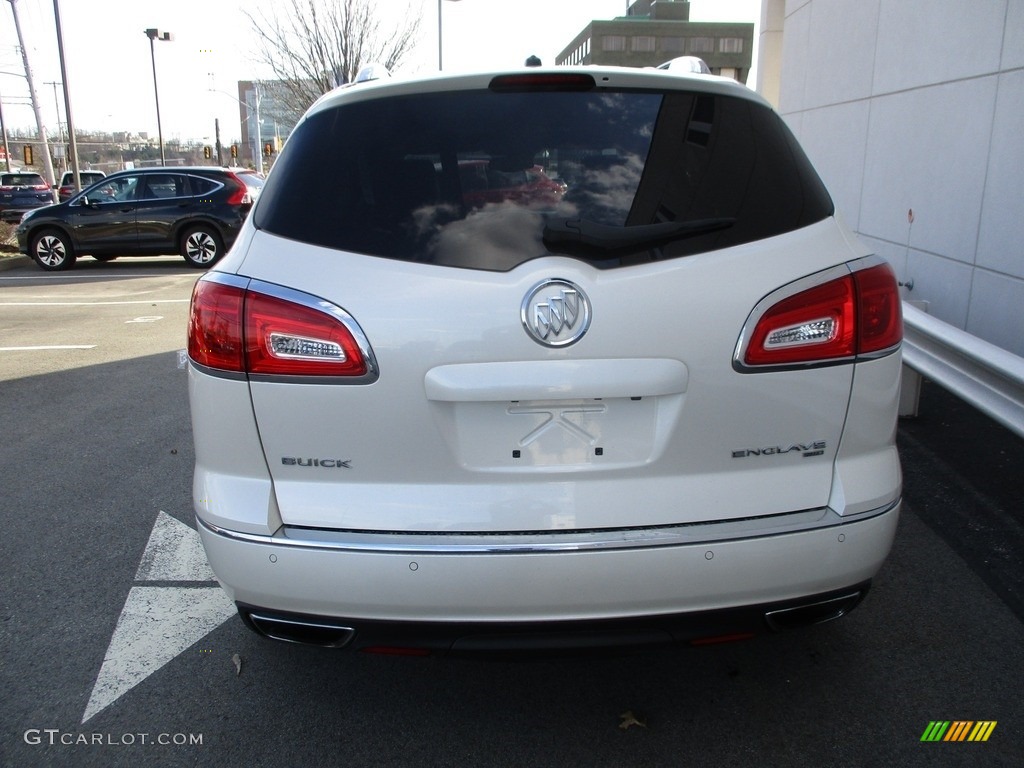 2014 Enclave Premium AWD - White Diamond Tricoat / Cocoa photo #4