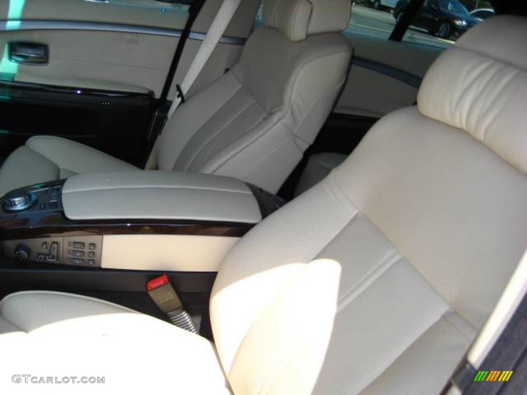 2006 7 Series 750i Sedan - Black Sapphire Metallic / Black/Cream Beige photo #13