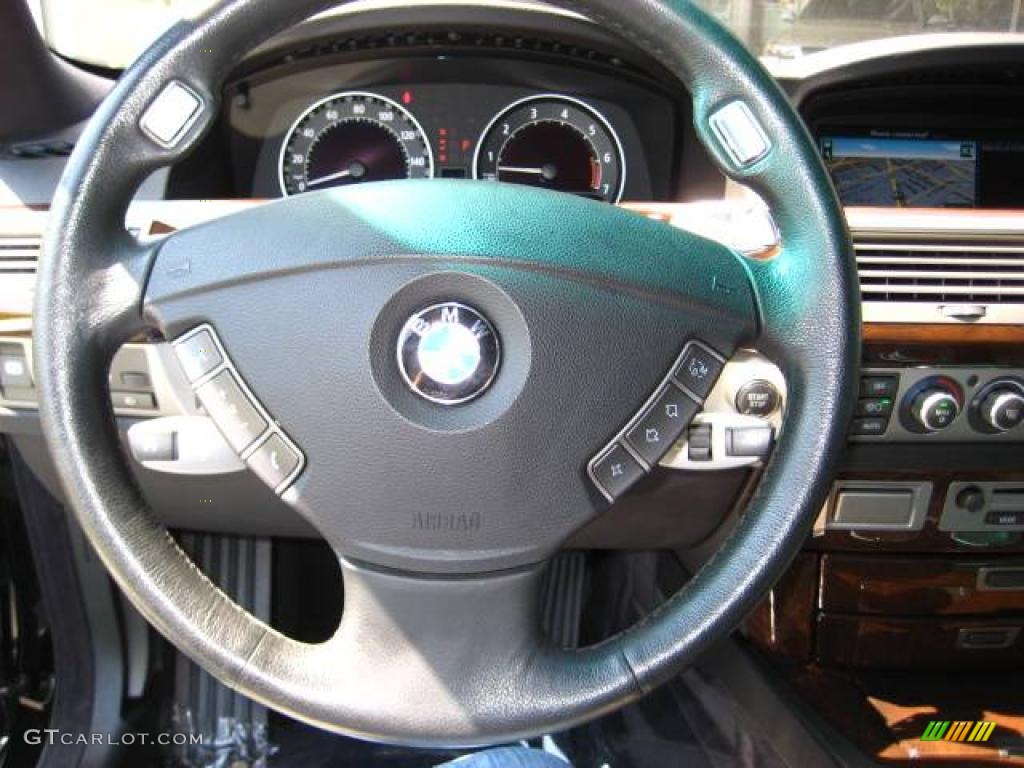 2006 7 Series 750i Sedan - Black Sapphire Metallic / Black/Cream Beige photo #21