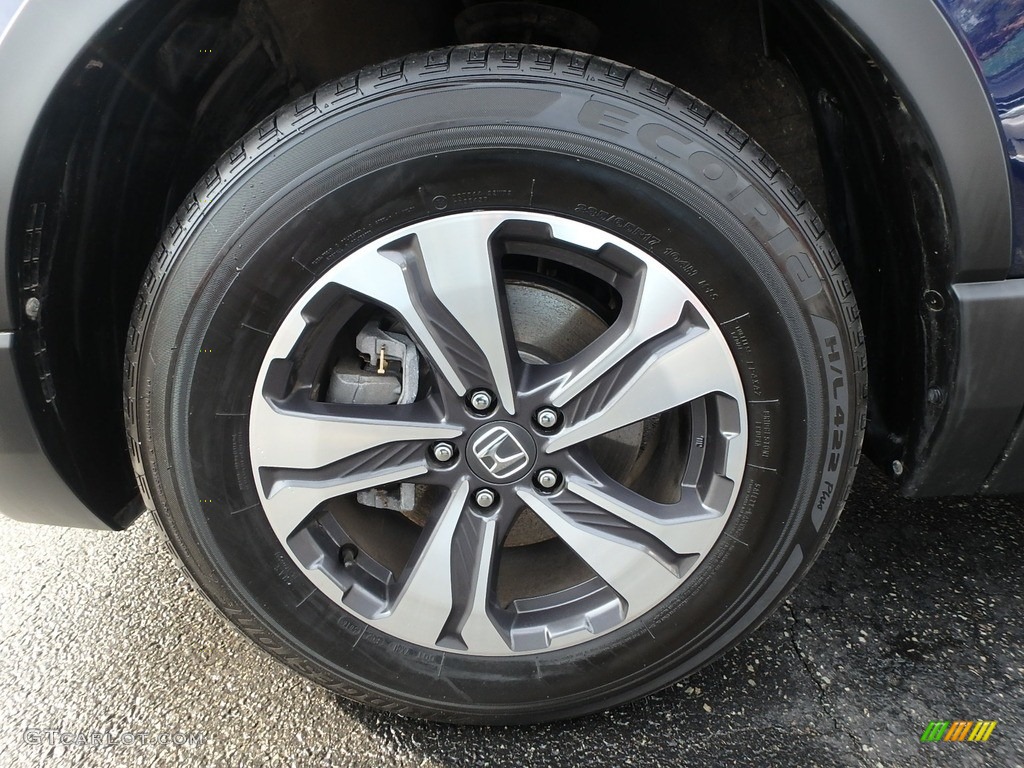 2017 CR-V LX AWD - Obsidian Blue Pearl / Gray photo #17