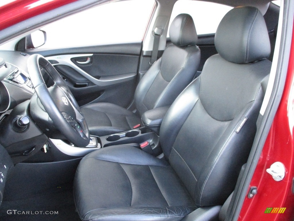2013 Elantra Limited - Red / Black photo #12