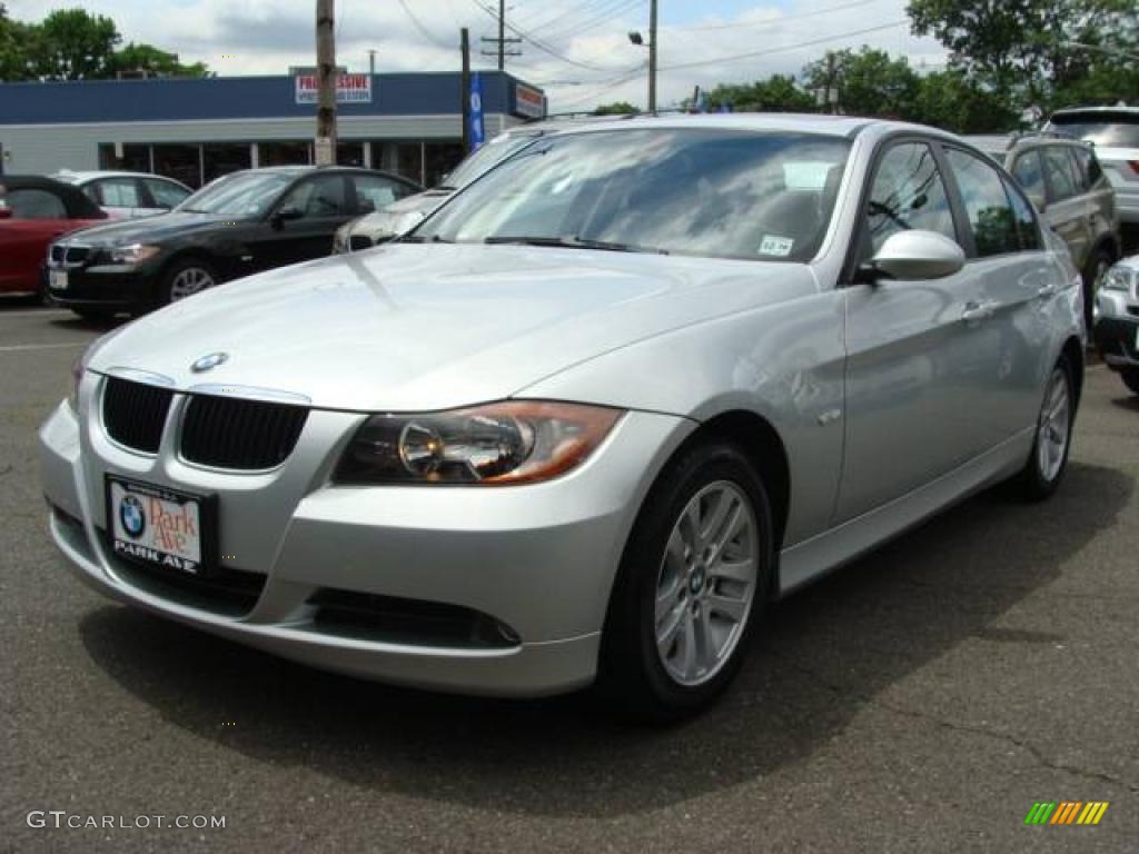 2007 3 Series 328i Sedan - Titanium Silver Metallic / Black photo #4