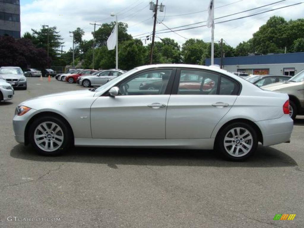 2007 3 Series 328i Sedan - Titanium Silver Metallic / Black photo #5