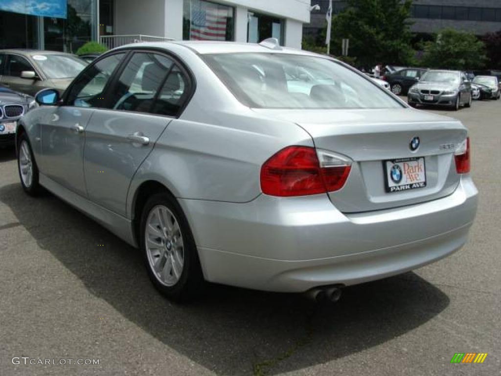2007 3 Series 328i Sedan - Titanium Silver Metallic / Black photo #6