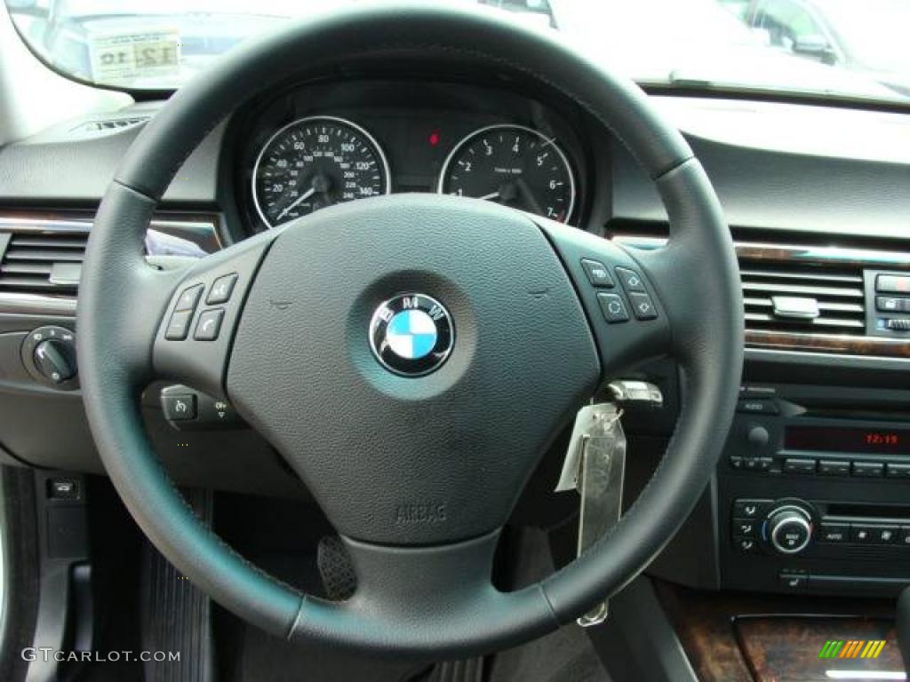 2007 3 Series 328i Sedan - Titanium Silver Metallic / Black photo #13