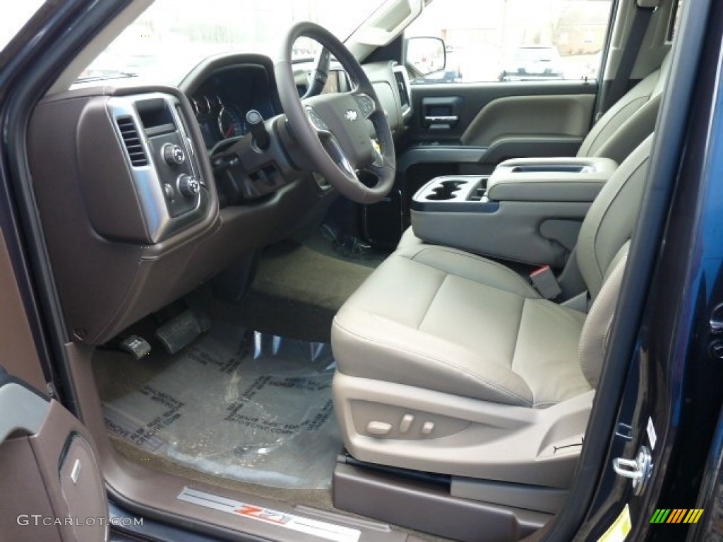 2018 Silverado 1500 LTZ Crew Cab 4x4 - Centennial Blue Metallic / Cocoa Dune photo #3