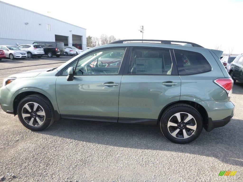 2018 Forester 2.5i Premium - Jasmine Green Metallic / Platinum photo #7