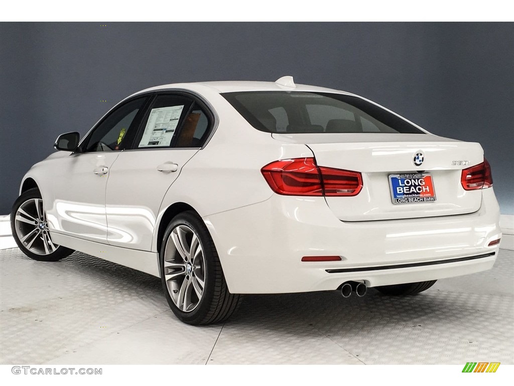 2018 3 Series 330i Sedan - Alpine White / Black photo #3