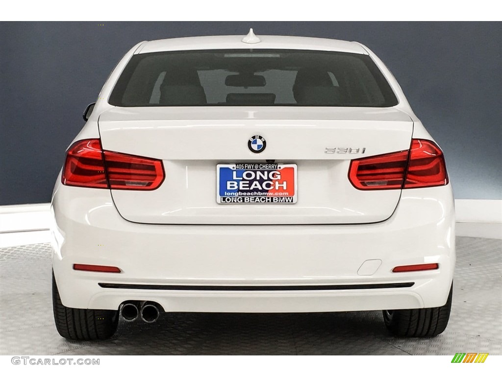 2018 3 Series 330i Sedan - Alpine White / Black photo #4