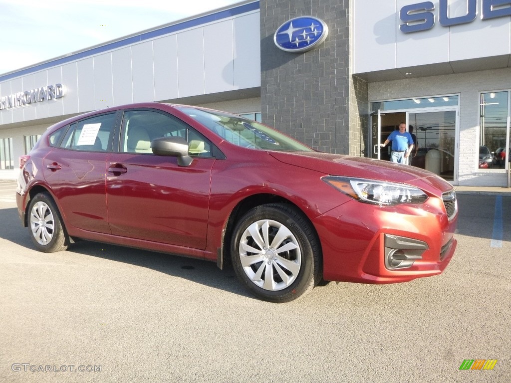 2018 Impreza 2.0i 5-Door - Crimson Red Pearl / Black photo #1