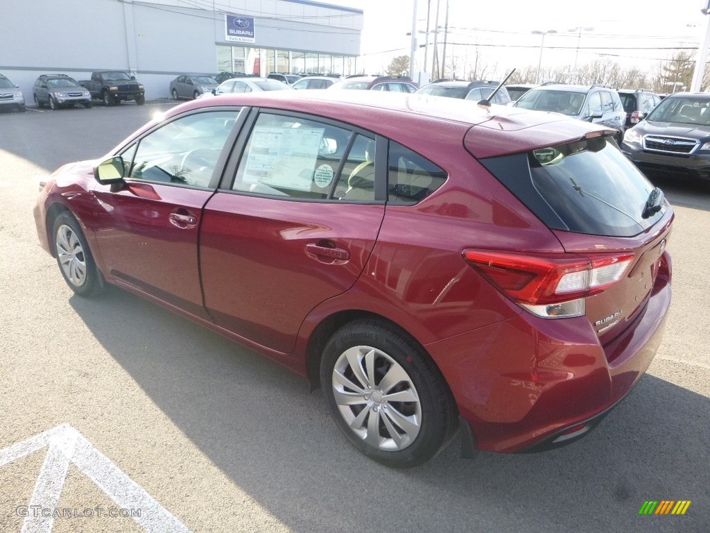 2018 Impreza 2.0i 5-Door - Crimson Red Pearl / Black photo #6
