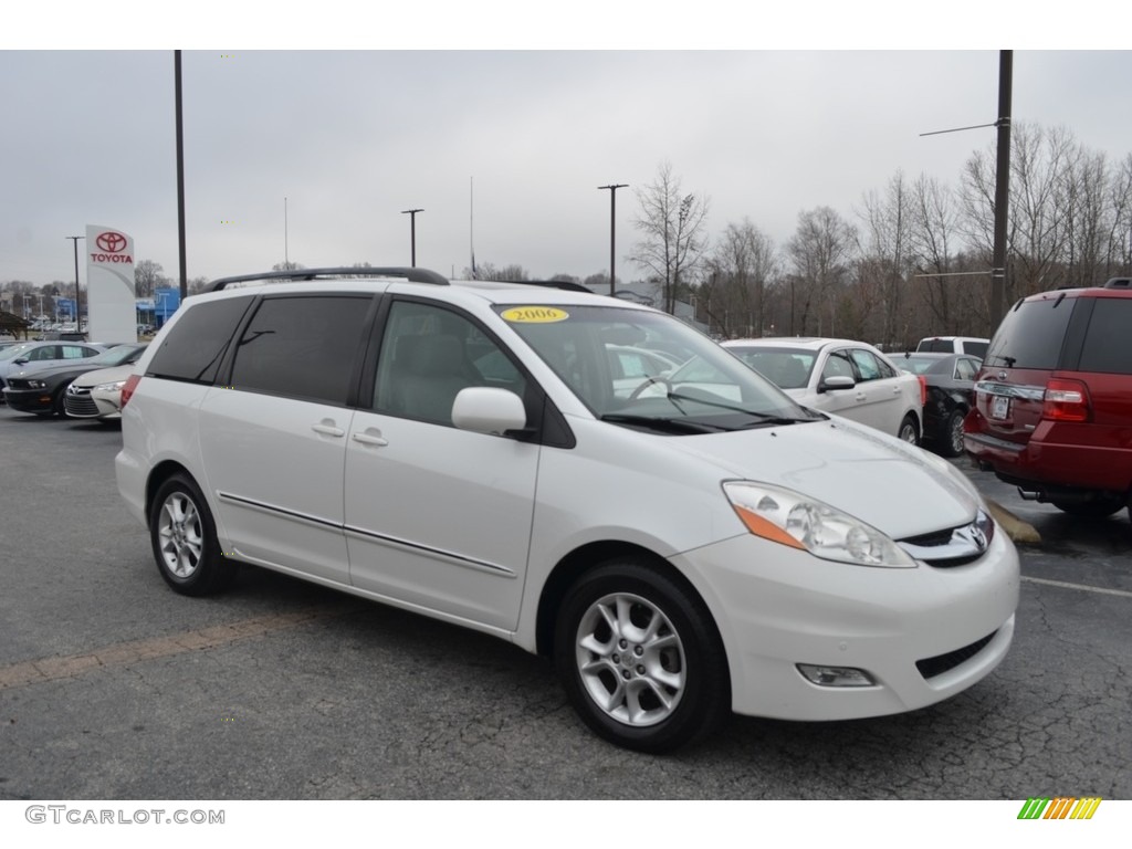 2006 Sienna XLE - Natural White / Stone Gray photo #1