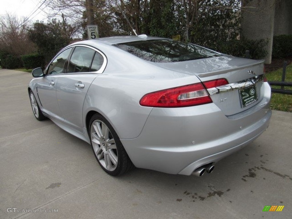 2010 XF XFR Sport Sedan - Liquid Silver Metallic / Charcoal photo #12