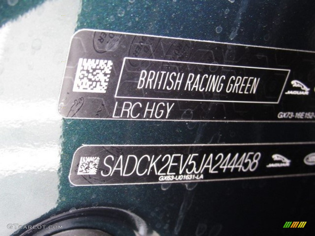 2018 F-PACE 35t AWD Prestige - British Racing Green Metallic / Light Oyster photo #22