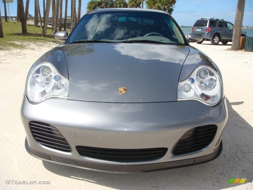 2003 911 Carrera 4S Coupe - Seal Grey Metallic / Graphite Grey photo #2