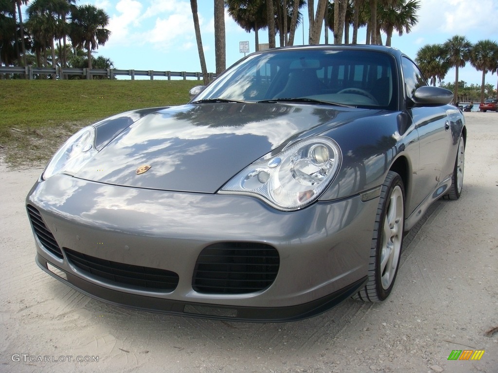 2003 911 Carrera 4S Coupe - Seal Grey Metallic / Graphite Grey photo #27