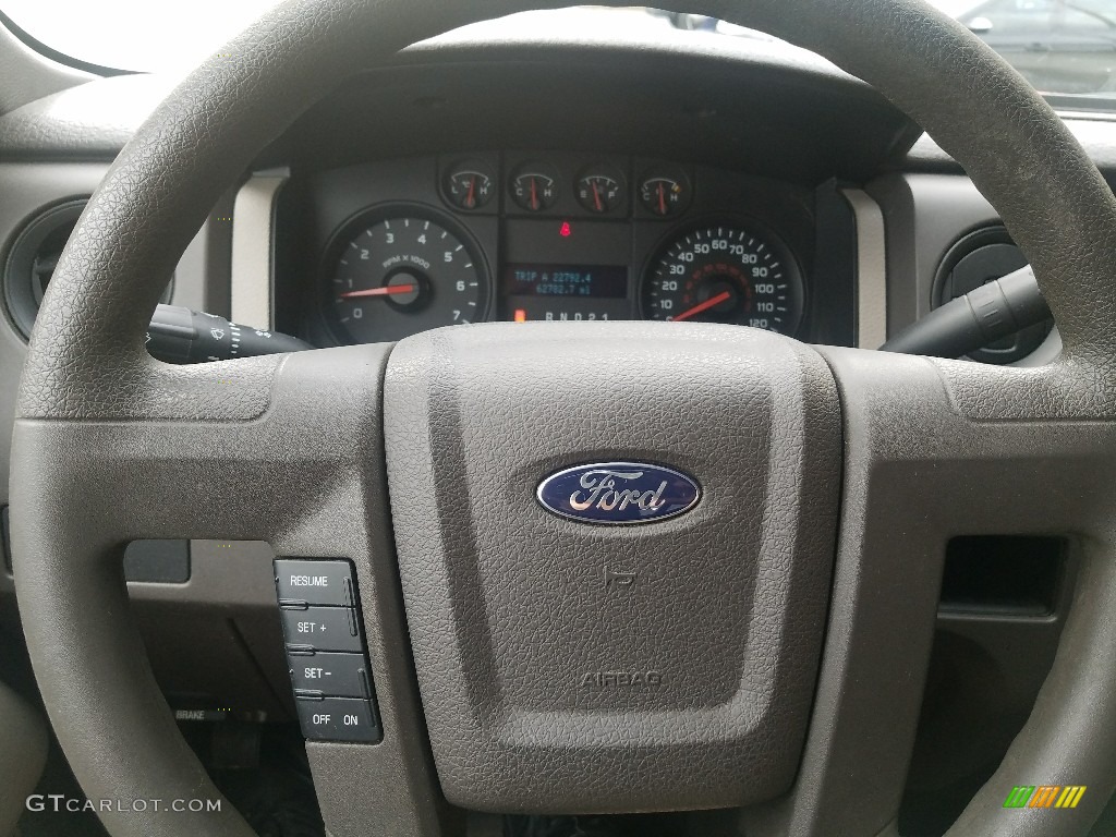 2010 F150 STX Regular Cab - Vermillion Red / Medium Stone photo #13