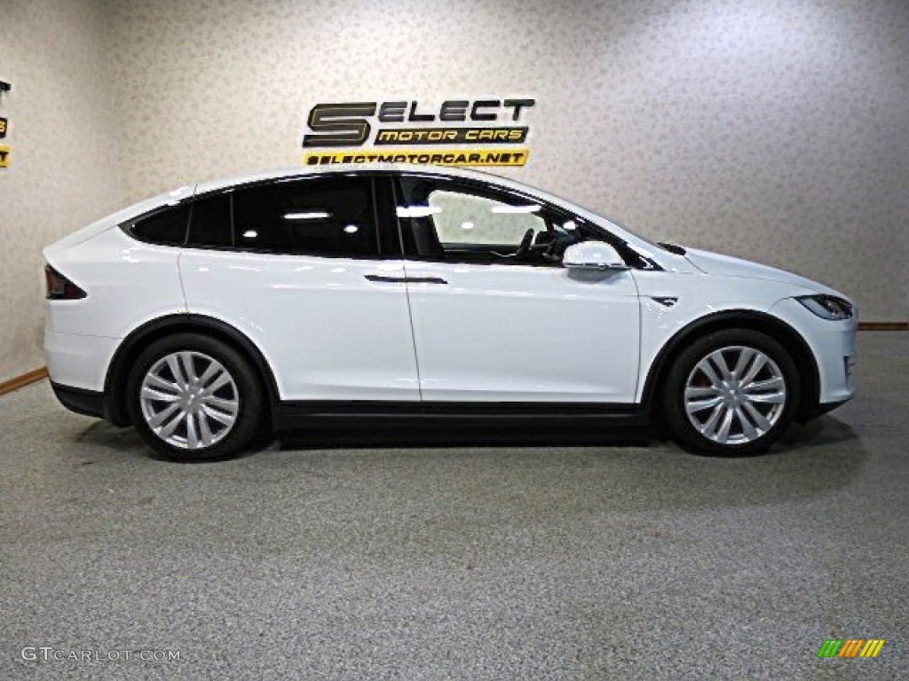 2016 Model X P90D - Pearl White Multi-Coat / Tan photo #4