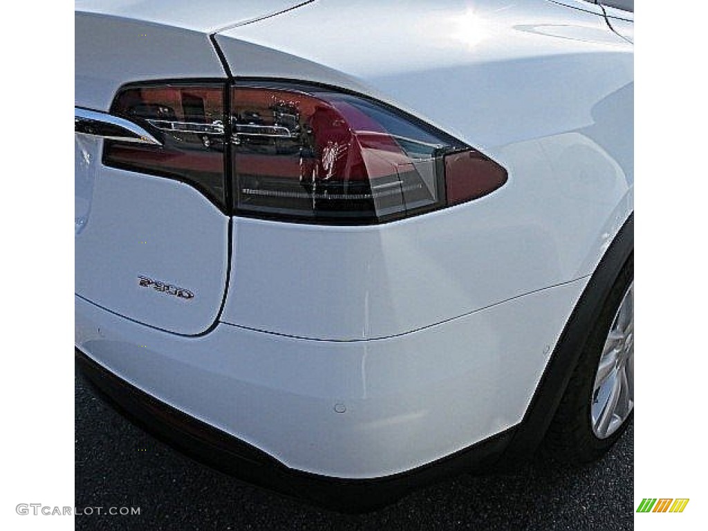 2016 Model X P90D - Pearl White Multi-Coat / Tan photo #6