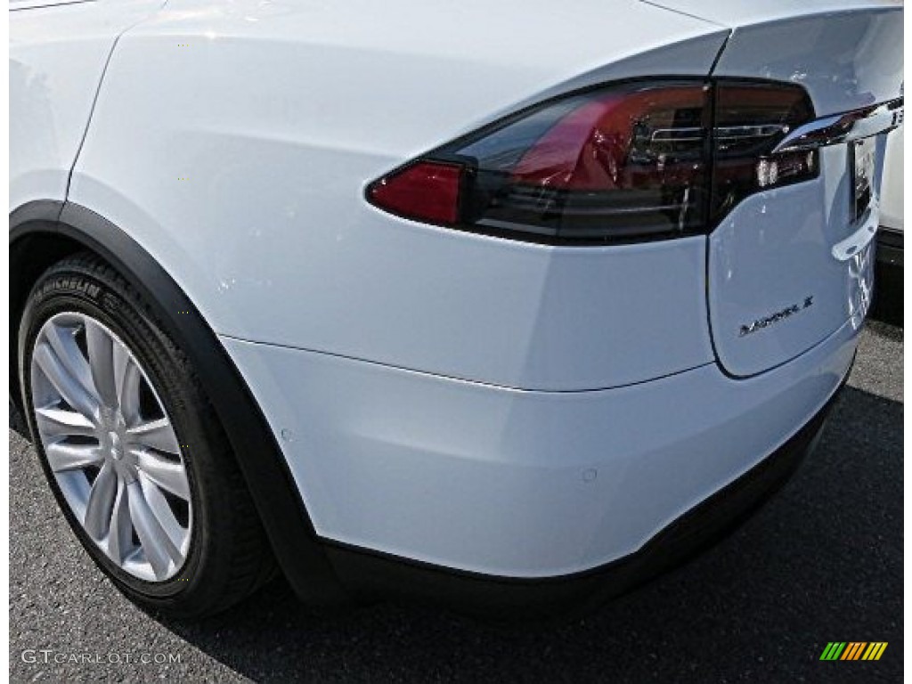 2016 Model X P90D - Pearl White Multi-Coat / Tan photo #7