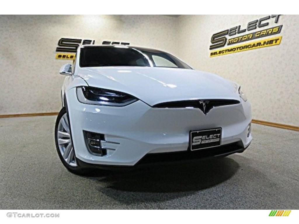 2016 Model X P90D - Pearl White Multi-Coat / Tan photo #11