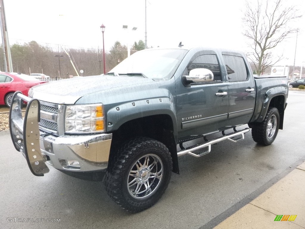 2012 Silverado 1500 LT Crew Cab 4x4 - Fleet Green / Ebony photo #5