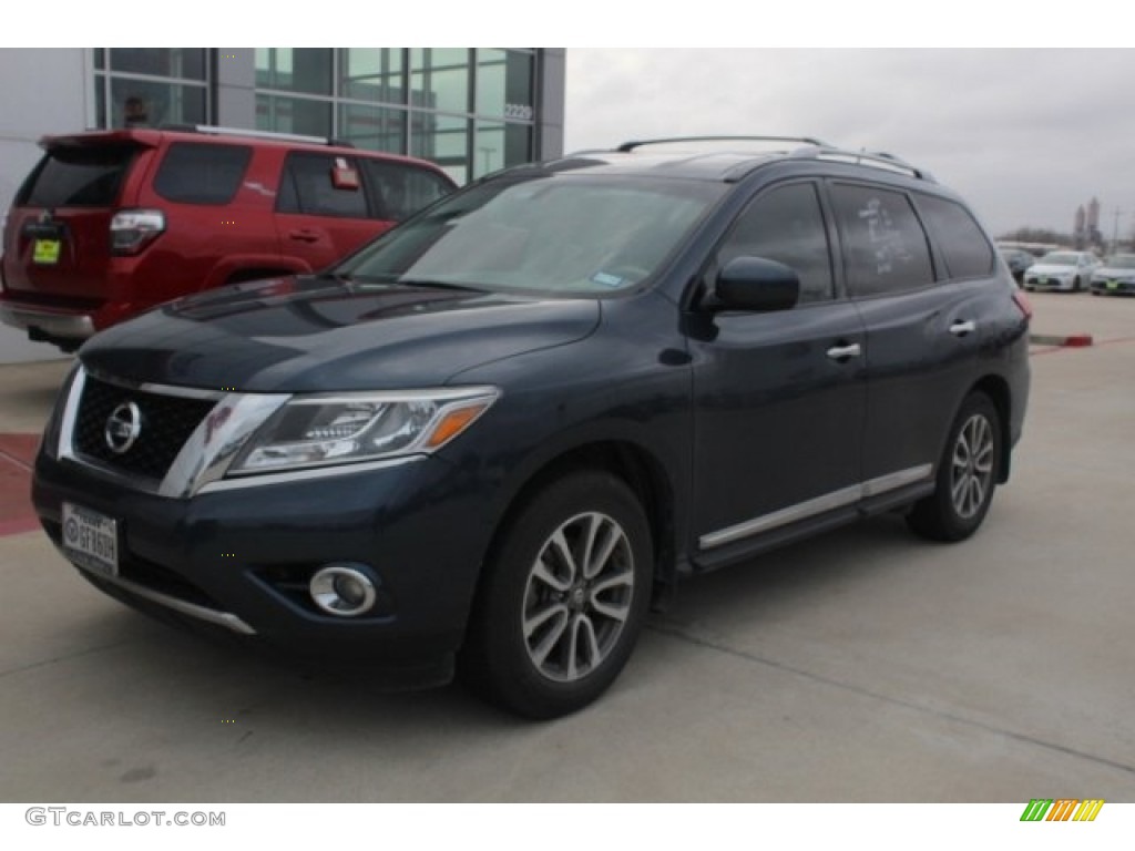 2014 Pathfinder SL - Arctic Blue Metallic / Almond photo #3
