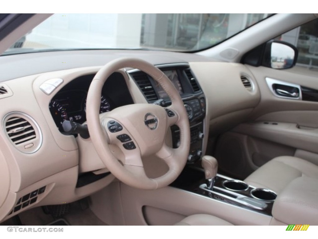 2014 Pathfinder SL - Arctic Blue Metallic / Almond photo #12