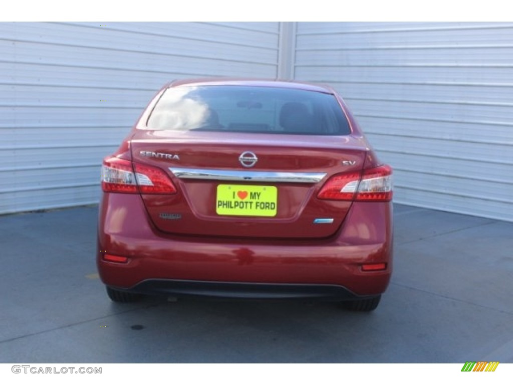 2013 Sentra SV - Red Brick / Marble Gray photo #8