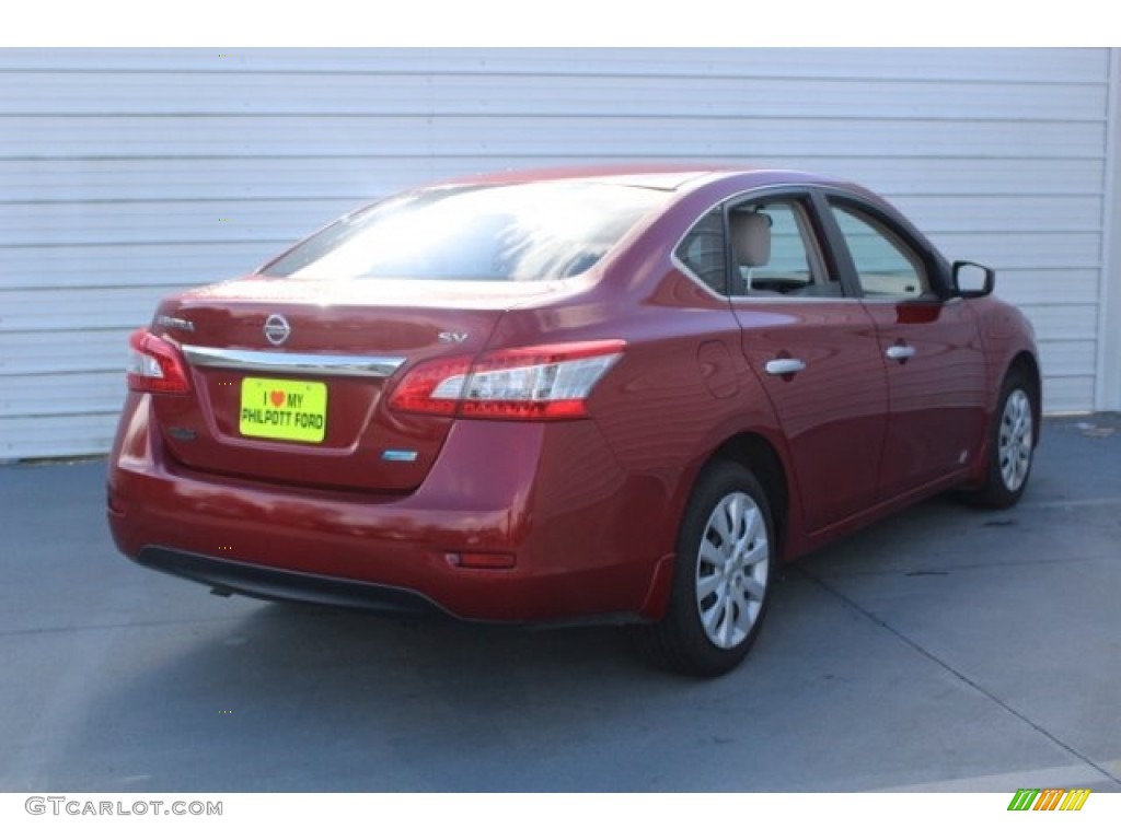 2013 Sentra SV - Red Brick / Marble Gray photo #9