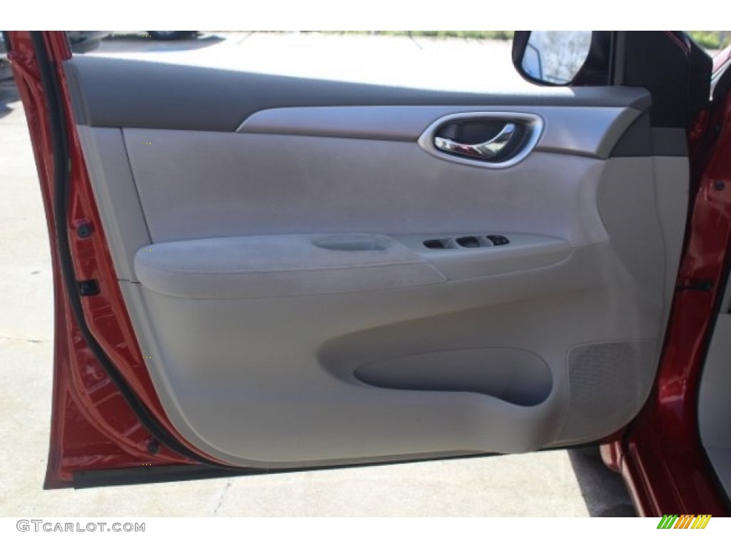 2013 Sentra SV - Red Brick / Marble Gray photo #13