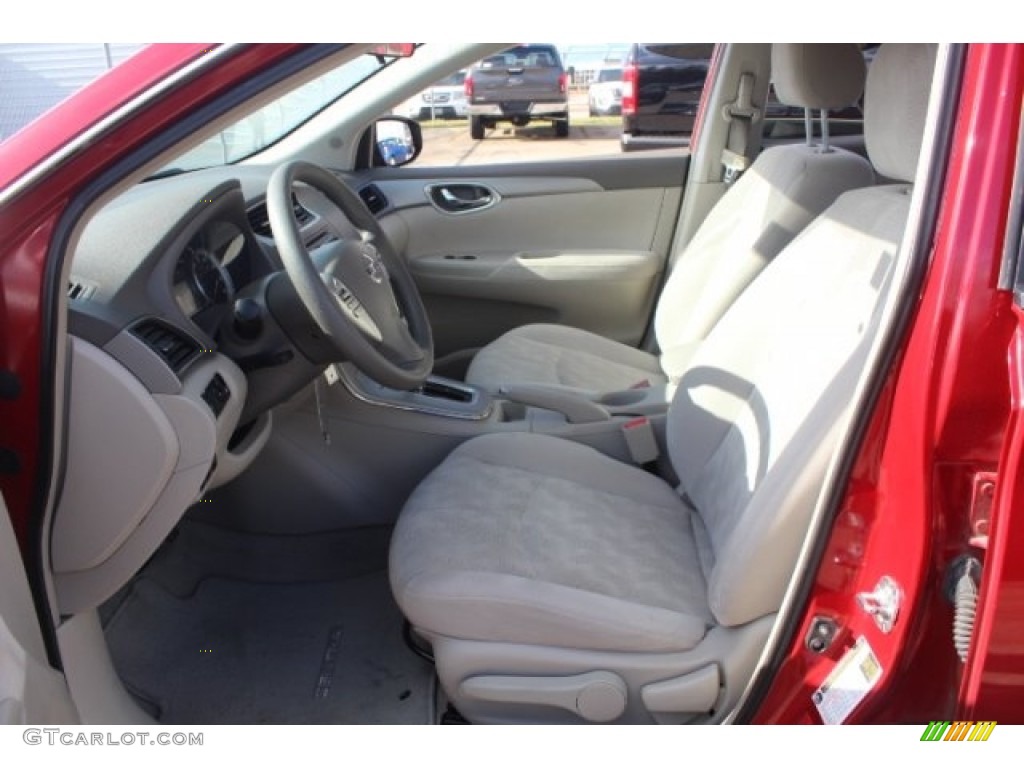 2013 Sentra SV - Red Brick / Marble Gray photo #15
