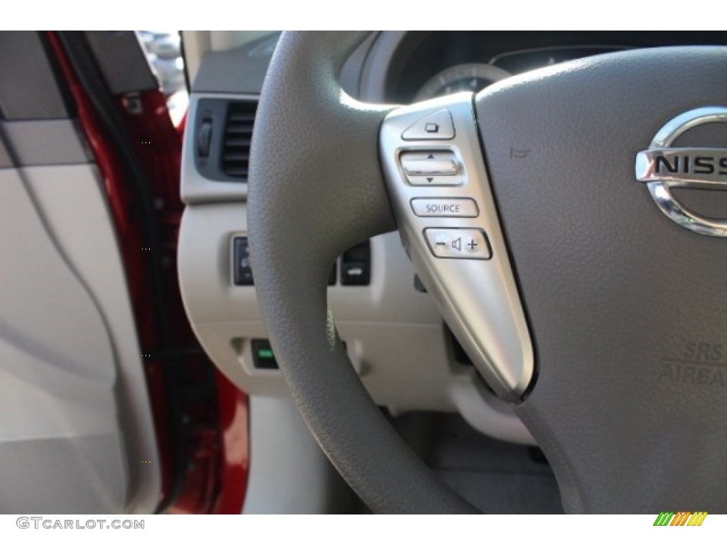 2013 Sentra SV - Red Brick / Marble Gray photo #18