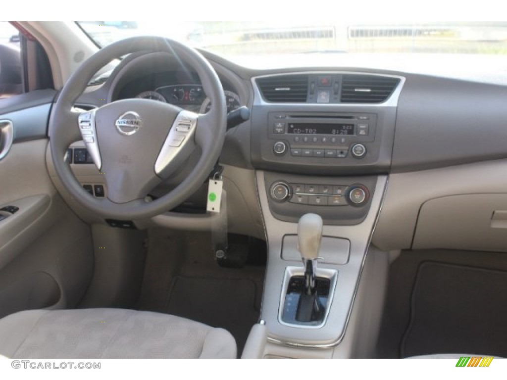 2013 Sentra SV - Red Brick / Marble Gray photo #25