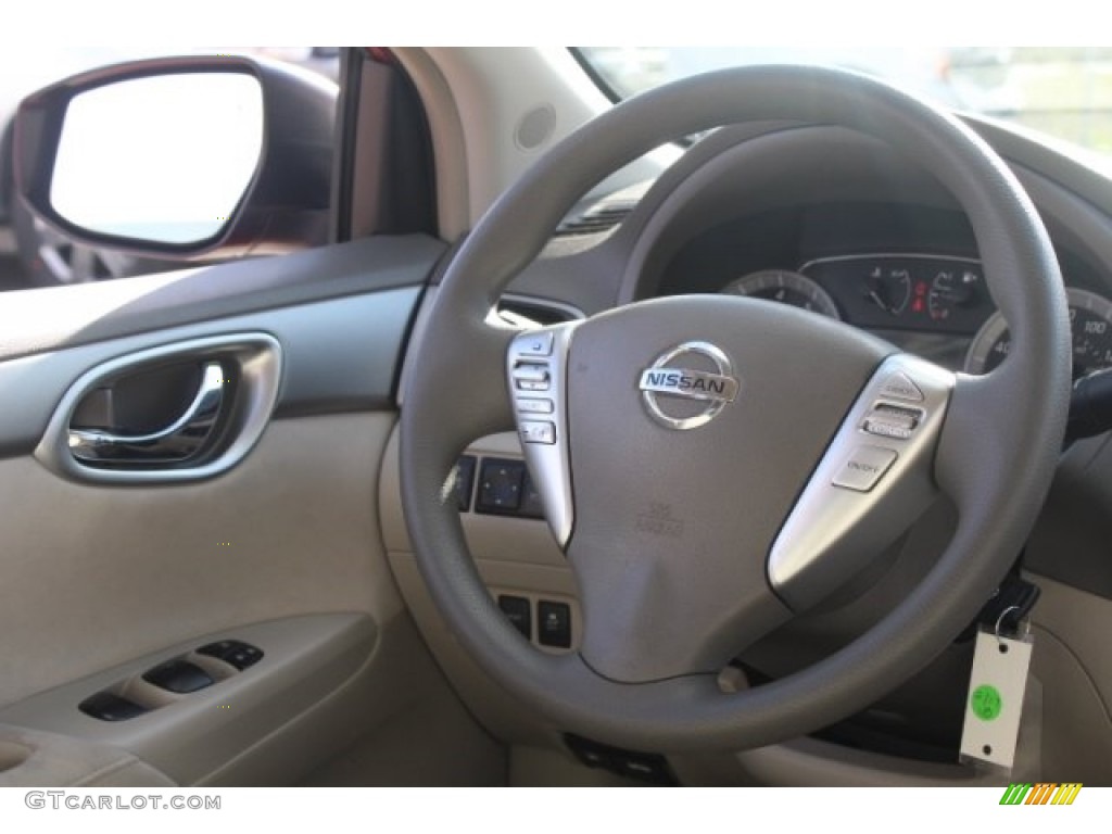 2013 Sentra SV - Red Brick / Marble Gray photo #26