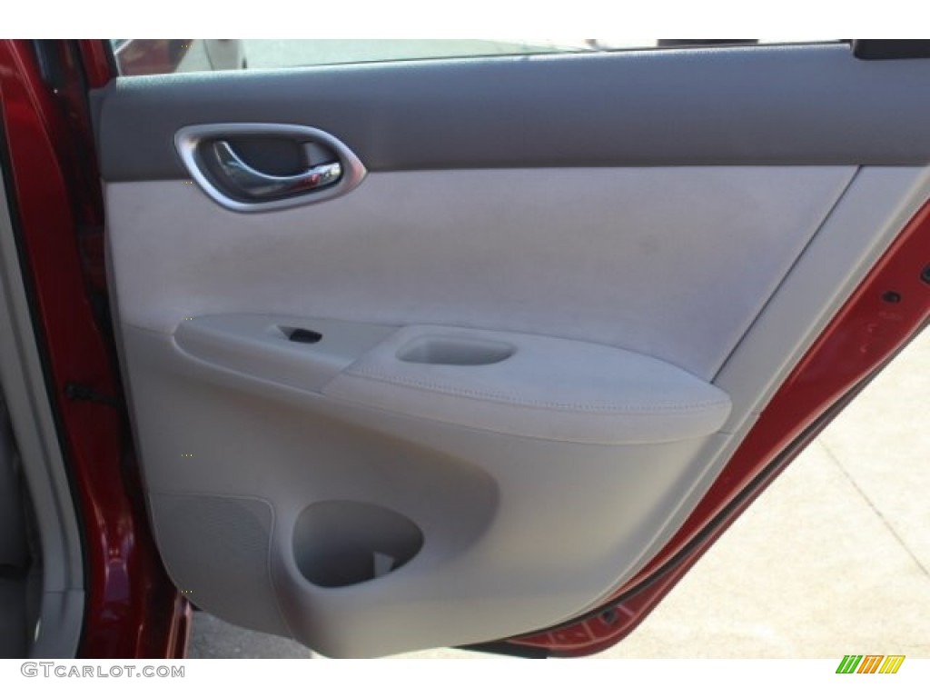 2013 Sentra SV - Red Brick / Marble Gray photo #28