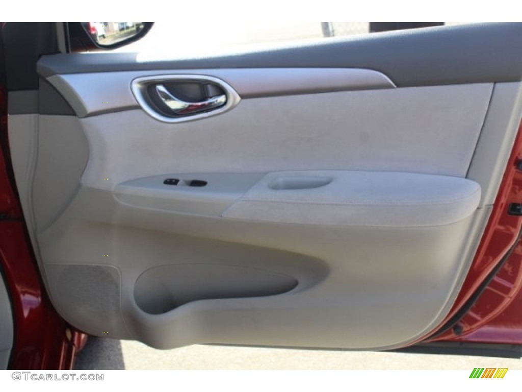 2013 Sentra SV - Red Brick / Marble Gray photo #30