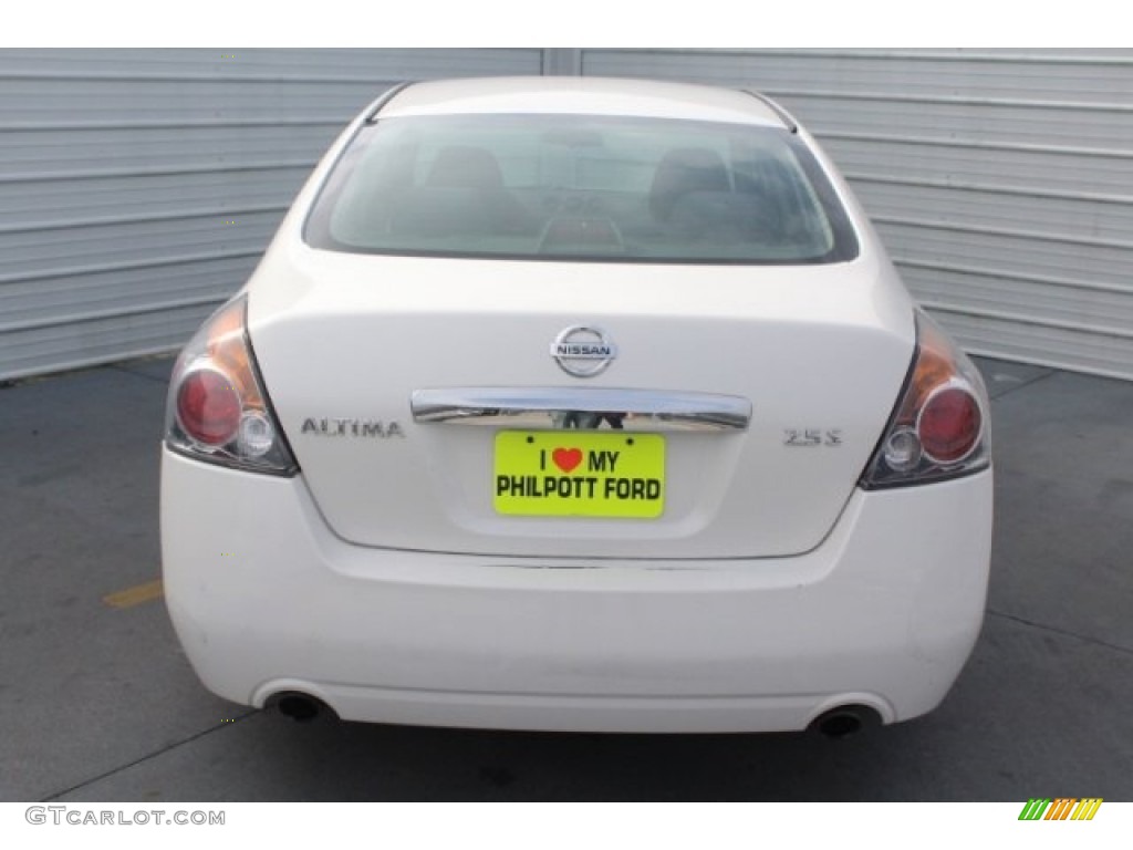 2012 Altima 2.5 S - Winter Frost White / Charcoal photo #9