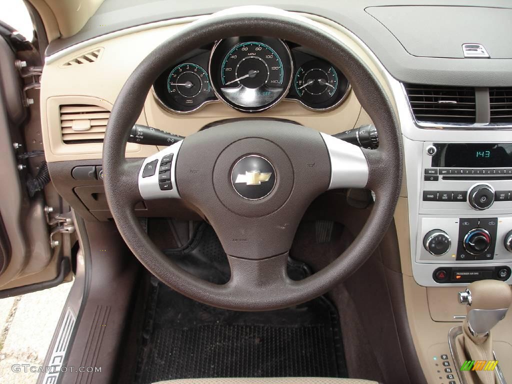 2008 Malibu LS Sedan - Amber Bronze Metallic / Cocoa/Cashmere Beige photo #11