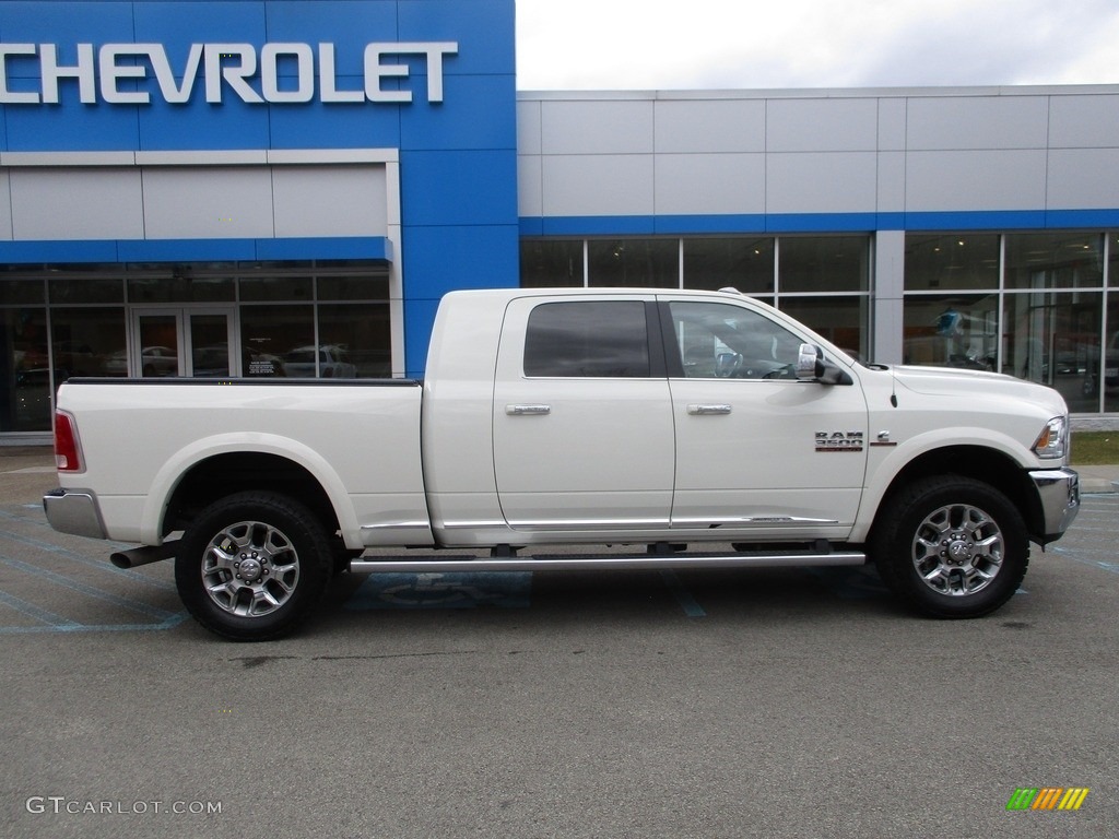 2017 3500 Limited Mega Cab 4x4 - Pearl White / Black photo #2