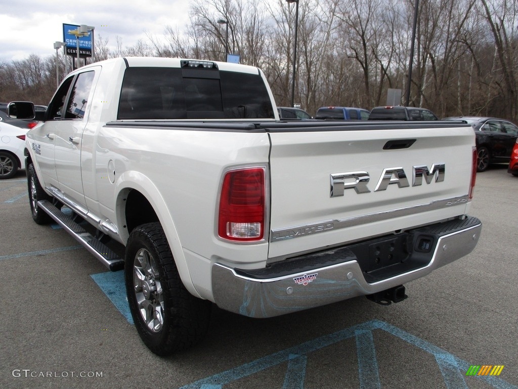 2017 3500 Limited Mega Cab 4x4 - Pearl White / Black photo #6