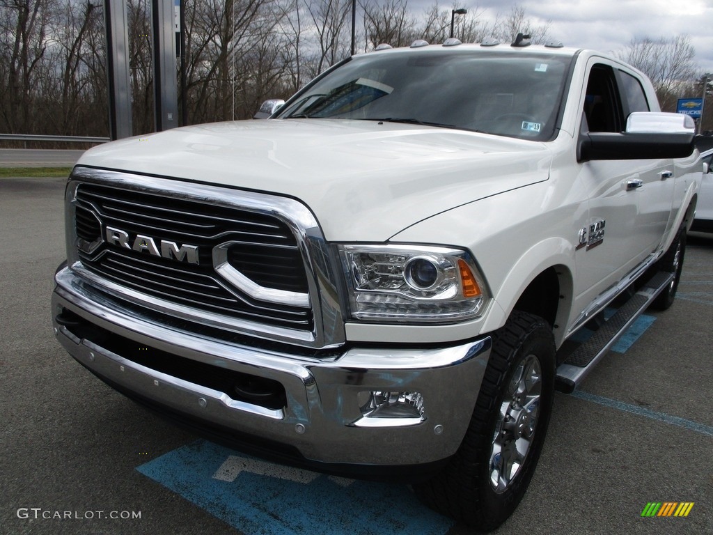 2017 3500 Limited Mega Cab 4x4 - Pearl White / Black photo #12