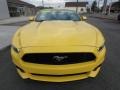 2017 Triple Yellow Ford Mustang EcoBoost Premium Convertible  photo #2