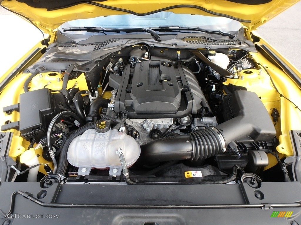 2017 Mustang EcoBoost Premium Convertible - Triple Yellow / Ebony photo #3