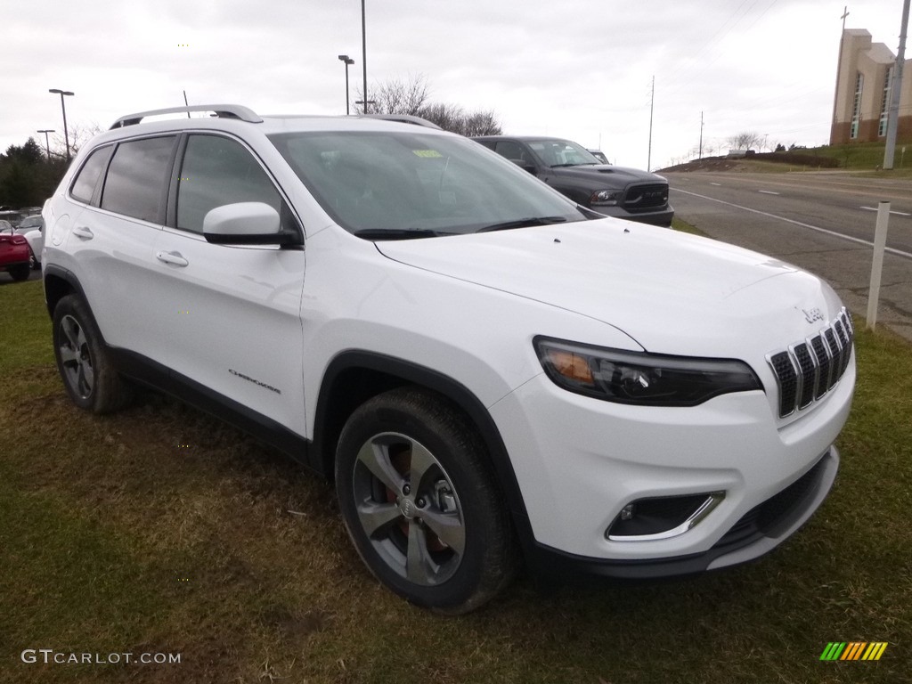 Bright White 2019 Jeep Cherokee Limited 4x4 Exterior Photo #125568222