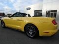 2017 Triple Yellow Ford Mustang EcoBoost Premium Convertible  photo #8
