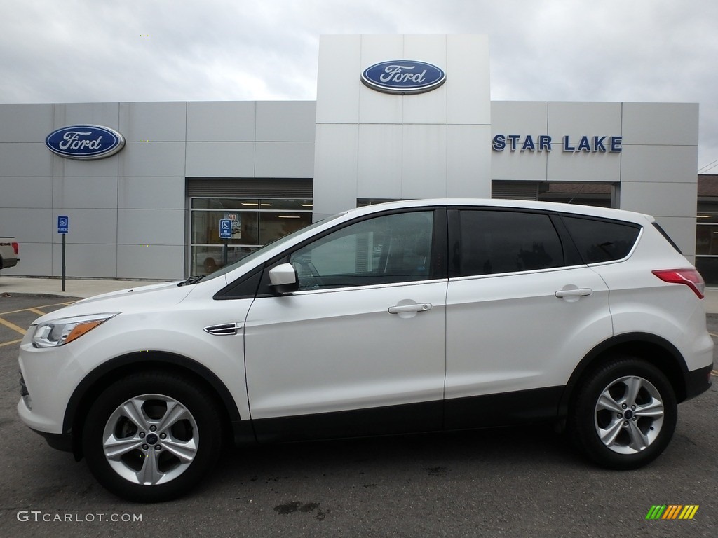 White Platinum Metallic Tri-Coat Ford Escape