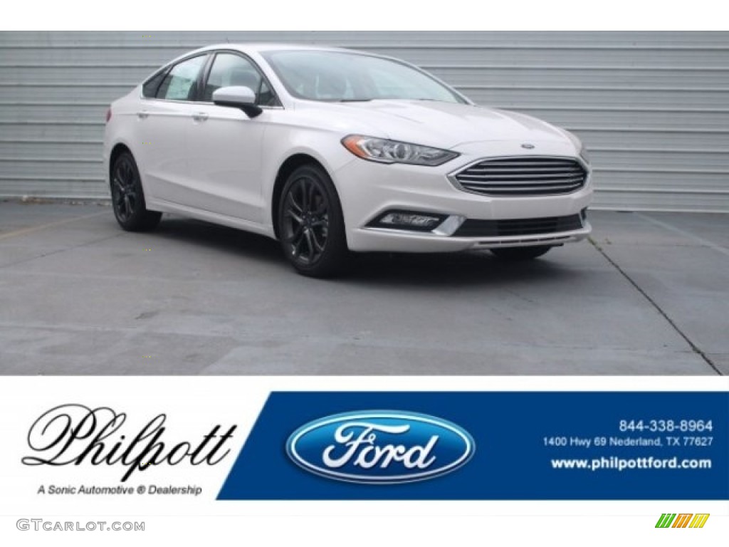 White Platinum Ford Fusion