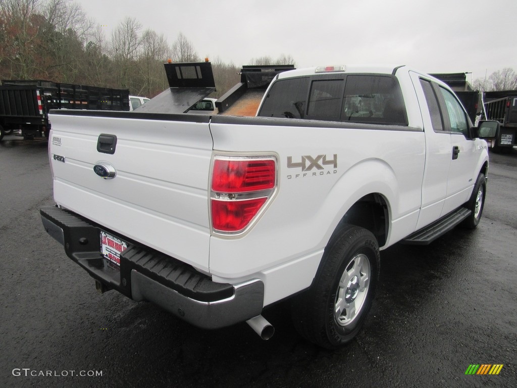 2014 F150 XLT SuperCab 4x4 - Oxford White / Pale Adobe photo #5