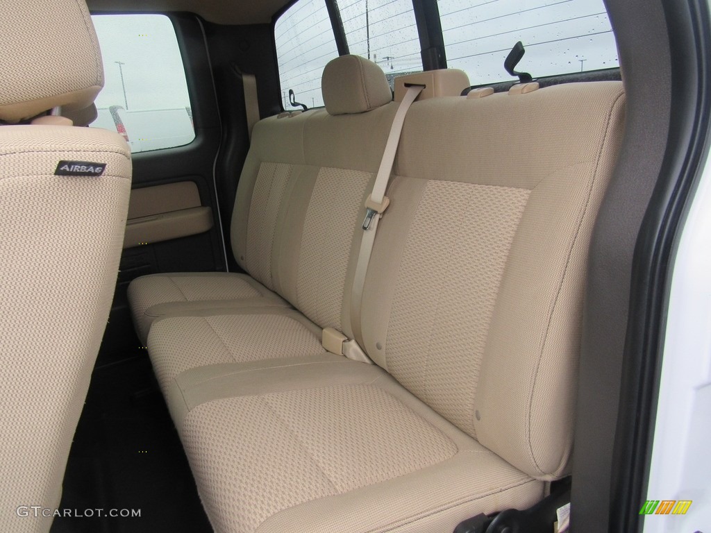 2014 F150 XLT SuperCab 4x4 - Oxford White / Pale Adobe photo #28